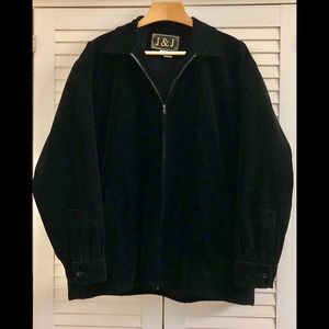 J&J Men’s velvet corduroy zip up jacket
